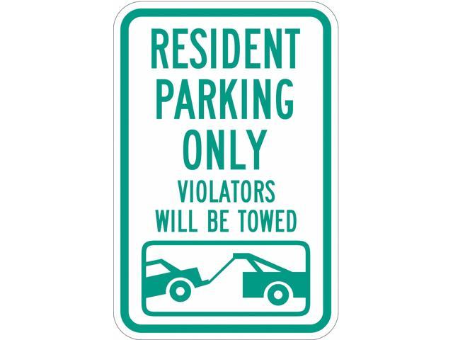Photos - Other Heaters LYLE T1-1034-HI12x18 Resident Parking Sign, 12' W, 18' H, English, Aluminu