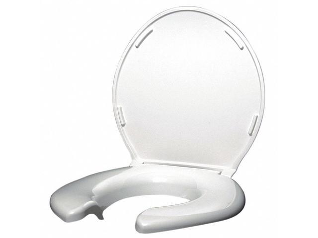 BIG JOHN 3W Toilet Seat With Cover, ABS, Elongated or Round, White