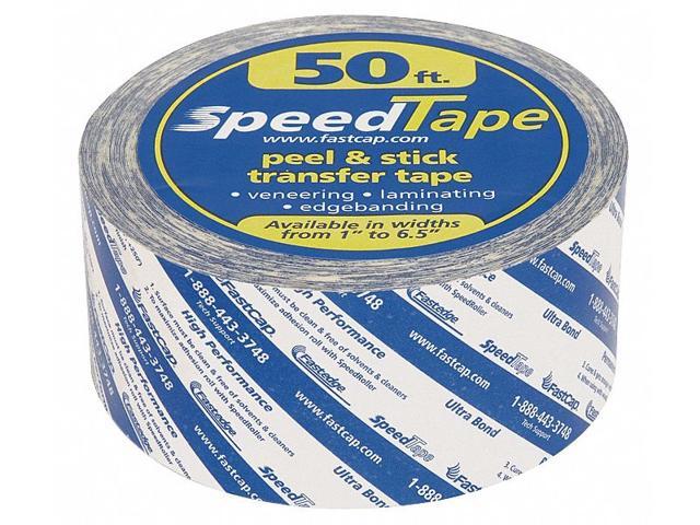 FASTCAP STAPE.2'X50' Double Sided Film Tape, 2 in W x 16 3/4 yd L, 5.5 mil