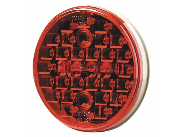 MAXXIMA M42320R Stop/Tail/Turn Light,Red,2' D,Round