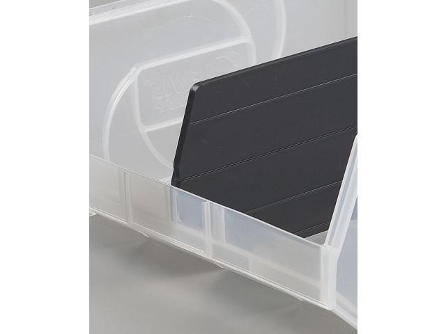 LEWISBINS DPB5-3 Divider Bin Divider, Black, 4-7/8in. x2-9/16in., PK6