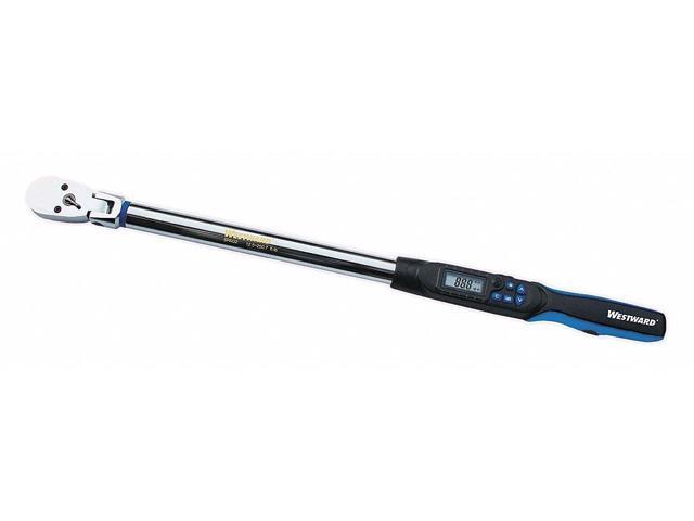 WESTWARD 6PAG2 Elect Torque/Angle Wrench,1/2 In In,Flex