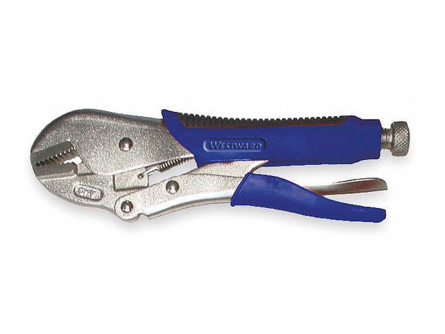 WESTWARD 1ECG2 10 in Locking Adjusting Deluxe Cushion Grip Locking Plier