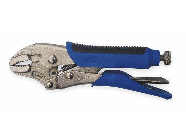 WESTWARD 1ECG1 10 in Locking Adjusting Deluxe Cushion Grip Locking Plier