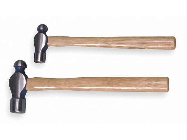 WESTWARD 4YR63 2-piece Ball Peen Hammer Set, 16-32 oz., Hickory Handle