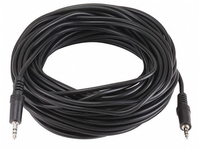 Monoprice 50ft 3.5mm (1/8') Stereo Male-Male Cable - Black