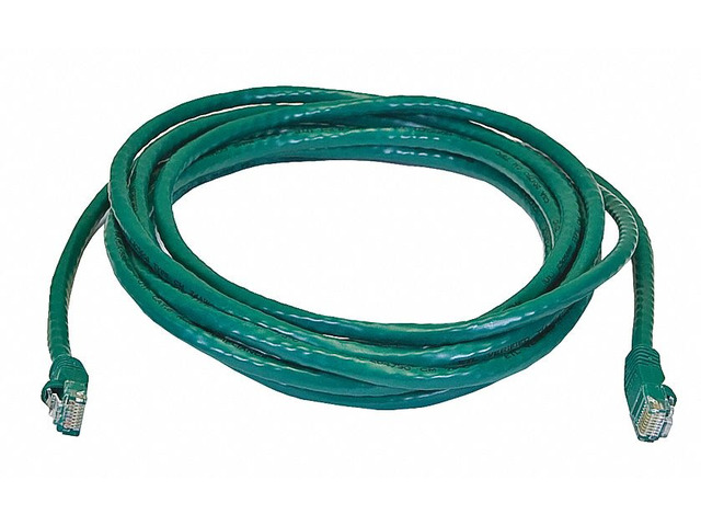 Monoprice Cat6 Ethernet Patch Cable - 14 Feet - Green Network Internet Cord - RJ45, Stranded, 550Mhz, UTP, Pure Bare Copper Wire, 24AWG