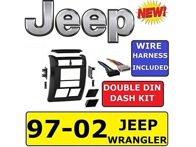 Metra - Dash Kit for Select 1997-2002 Jeep Wrangler DDIN - Black - image 3
