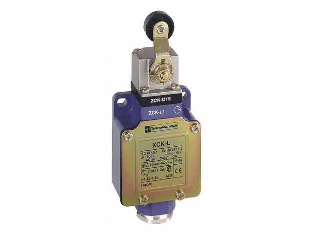 TELEMECANIQUE SENSORS XCKL115H7 Limit Switch, Roller Lever, Rotary, 1NC/1NO,