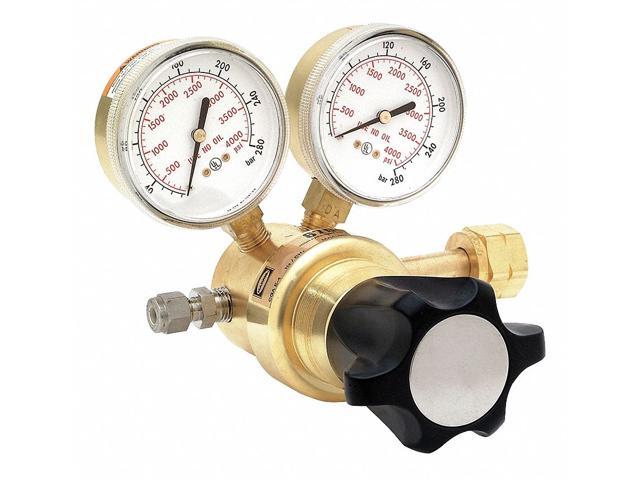 HARRIS KH1114 High Pressure Gas Regulator, Argon, Helium, Nitrogen, Single