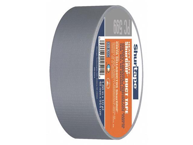 SHURTAPE PC 009 SIL-48mm x 55m-24 rls/cs Duct Tape,9 mil,Silver,PK24