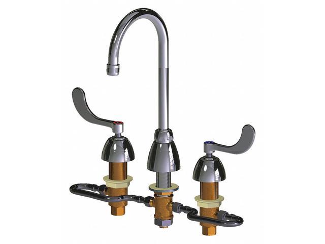 Photos - Other sanitary accessories CHICAGO FAUCET 786-HGN2AE35XKAB Manual, 6' to 26' Mount, Commercial 3 Hole