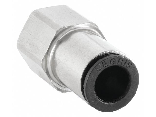 LEGRIS 3114 16 21 Push-Fit Adapter Fitting, 16mm Tube Size, Brass, Silver