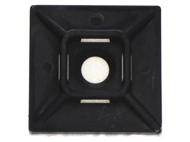 3M CTB1X1BKA-C Cable Tie Base, Nylon 6/6, Black, 0.99 in L