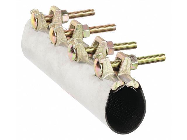 ZORO SELECT 330-0912 Repair Clamp,Four Bolt,2 1/2In,304SS