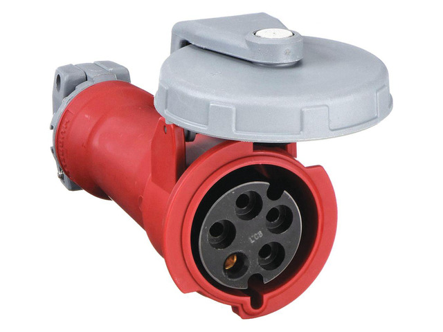 HUBBELL WIRING DEVICE-KELLEMS HBL530C7W Watertight Pin & Sleeve Connector, 30