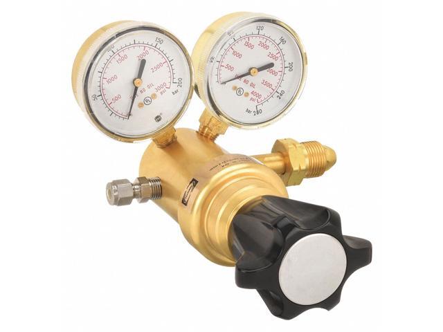 HARRIS KH1114 High Pressure Gas Regulator, Argon, Helium, Nitrogen, Single