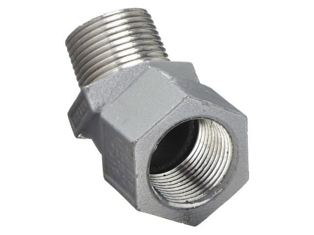 HUBBELL KILLARK MF-45-1WW IMC 45 Deg Elbow, 1/2 in, Threaded, Aluminum, Powder