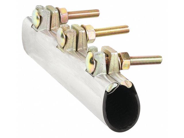 ZORO SELECT 330-079 Repair Clamp,3 Bolt,1 1/2 In,304SS