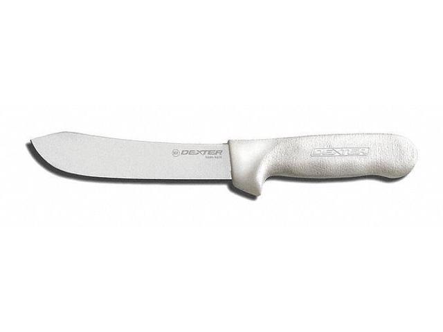 DEXTER RUSSELL 04123 Butcher Knife,6 In,Poly,White