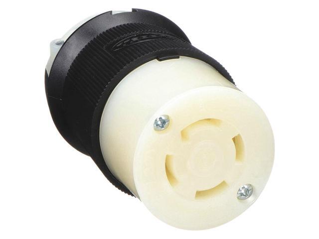 HUBBELL WIRING DEVICE-KELLEMS HBL2763 Locking Connector, L19-30R, 30 A,