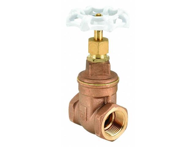 MILWAUKEE VALVE UP105 1 Gate Valve,1 In.,Bronze,Non-Rising Stem
