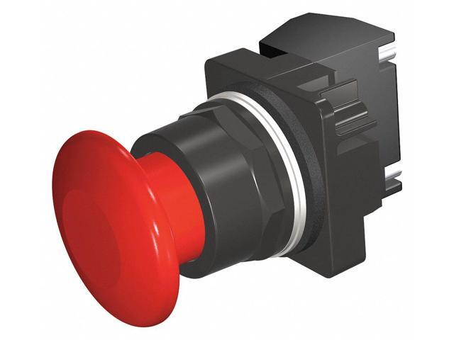 SIEMENS 52BM9W2A Push Button Operator, 30 mm, 1NO/1NC, Red