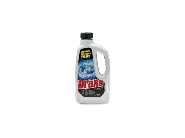 Drano CB001169EA Liquid Drain Cleaner, 32 oz. Safety Cap Bottle