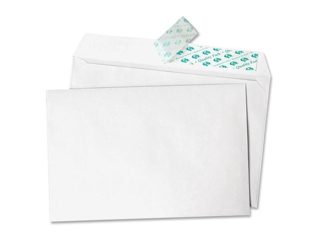 Quality Park 10750 Greeting Card/Invitation Envelope, Announcement - 5.75' x 8.75' - 24 lb - Peel & Seal - 100/Box - White