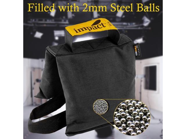 Impact Saddle Bag (15 lb) Weight Bags for Light Stand Photography Video Equipment, Heavy Duty Saddlebag for Backdrop Stand, Photo Tripod, Canopy,...