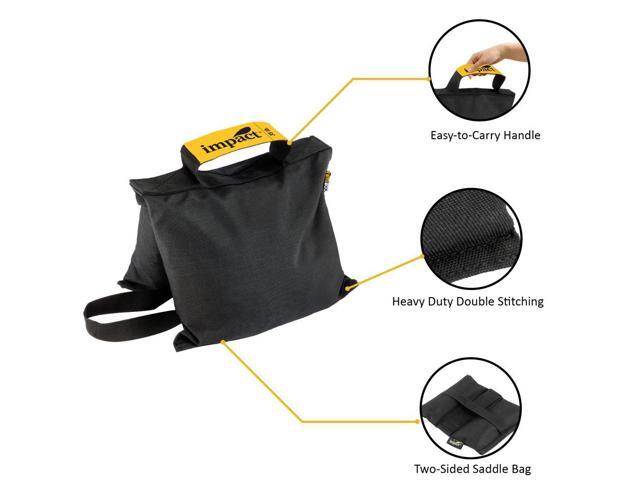 Impact Saddle Bag (35 lb) Weight Bags for Light Stand Photography Video Equipment, Heavy Duty Saddlebag for Backdrop Stand, Photo Tripod, Canopy,...