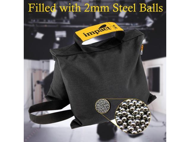 Impact Saddle Bag (35 lb) Weight Bags for Light Stand Photography Video Equipment, Heavy Duty Saddlebag for Backdrop Stand, Photo Tripod, Canopy,...