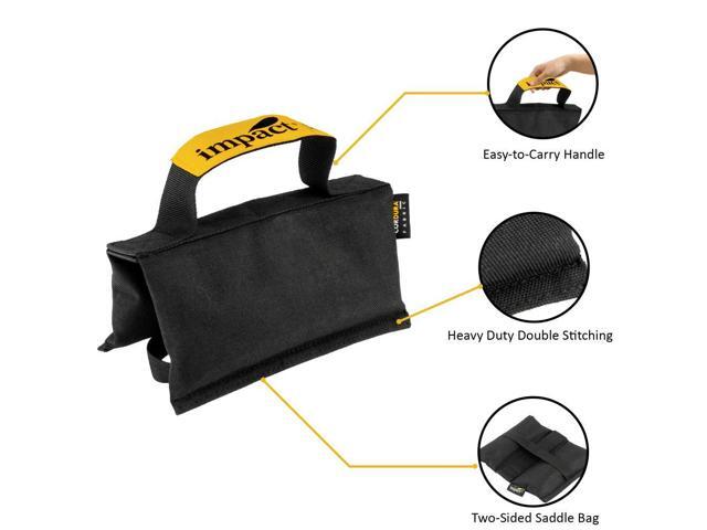 Impact Saddle Bag (5 lb) Weight Bags for Light Stand Photography Video Equipment, Heavy Duty Saddlebag for Backdrop Stand, Photo Tripod, Canopy,...