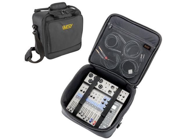 Auray Nylon Padded Mixer Bag with Gear Protector, Removable Strap & Carry Handles - Fits Up to 12x12 inch Mixers, Weather-Resistant, Zipped Pockets...