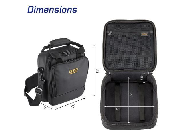Auray Nylon Padded Mixer Bag with Gear Protector, Removable Strap & Carry Handles - Fits Up to 12x12 inch Mixers, Weather-Resistant, Zipped Pockets...