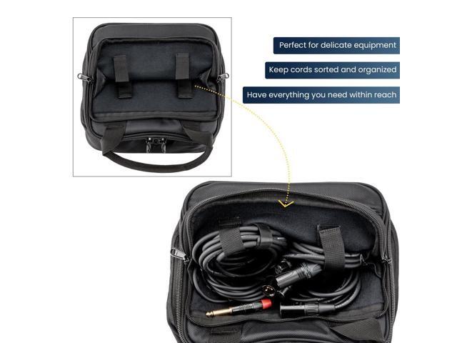 Auray Nylon Padded Mixer Bag with Gear Protector, Removable Strap & Carry Handles - Fits Up to 12x12 inch Mixers, Weather-Resistant, Zipped Pockets...