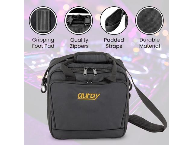 Auray Nylon Padded Mixer Bag with Gear Protector, Removable Strap & Carry Handles - Fits Up to 12x12 inch Mixers, Weather-Resistant, Zipped Pockets...