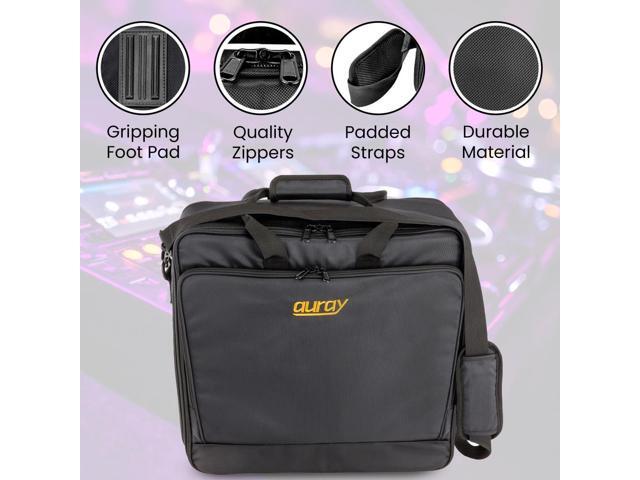 Auray Nylon Padded Mixer Bag with Gear Protector, Removable Strap & Carry Handles - Fits Up to 18x18 inch Mixers, Weather-Resistant, Zipped Pockets...