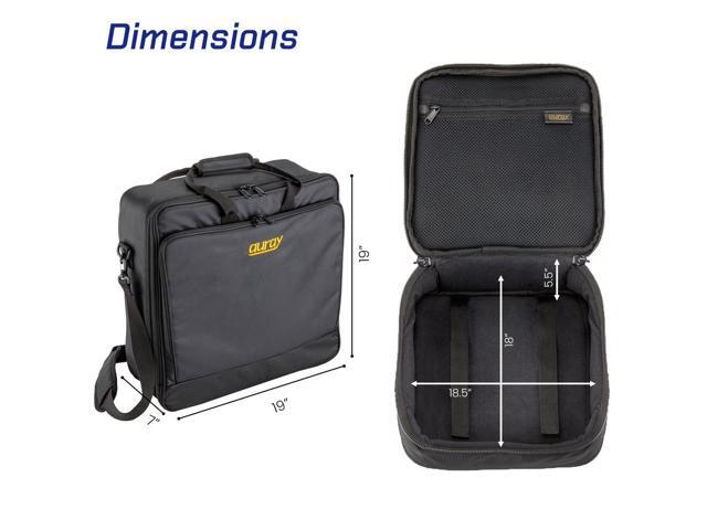 Auray Nylon Padded Mixer Bag with Gear Protector, Removable Strap & Carry Handles - Fits Up to 18x18 inch Mixers, Weather-Resistant, Zipped Pockets...