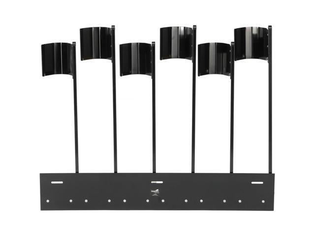 Impact Seamless Paper Wall Rack, Magnetic Background Paper Roll Organizer for Up to 6 Rolls, Holds 9' Rolls with 4' Diameter, Aluminum...