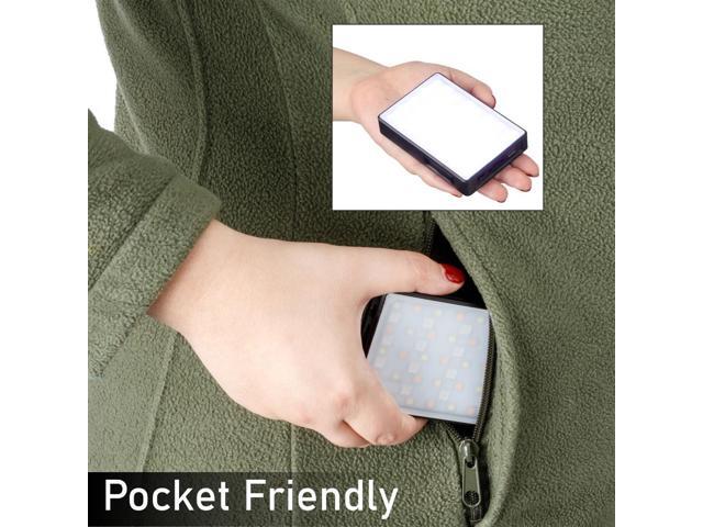 Genaray Pocket RGB Video Light Panel 2500mAh Li-ion Rechargeable Battery LED Portable Camera Video Light RGB Color Panel Lights for DSLR Cameras...