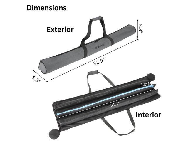 Genaray RGB Pixel LED Tube Carry Bag Stores 2 of 4' Lights, Water Resistant Cordura Fabric, Protective & Durable with Separate Padded Pocket for...