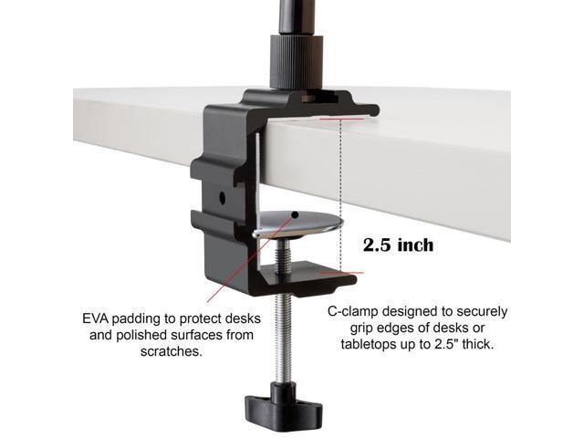 Microphone Arm Stand Long 20'' Sturdy Gooseneck Mic Stand Adjustable Microphone Arm Stand with Clamp - Mic Holder Flexible Mike Stand Podium...