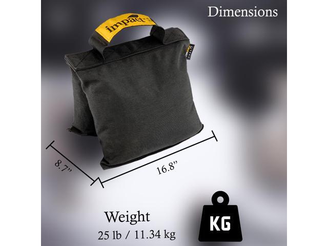 Saddle Bag (25 lb) Weight Bags for Light Stand Photography Video Equipment, Heavy Duty Saddlebag for Backdrop Stand, Photo Tripod, Canopy, Pop up...