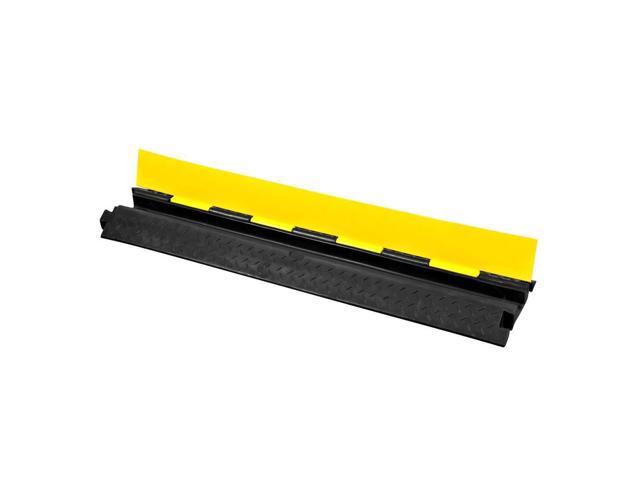 Pyle PCBLCO102 Cable Protector Cover Ramp - Cord/Wire Safety Concealment Track with Flip-Open Access Lid