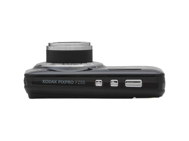 Kodak PIXPRO FZ55 Black Digital Camera 64GB Kit with Extra Battery, Tripod, and Camera Case