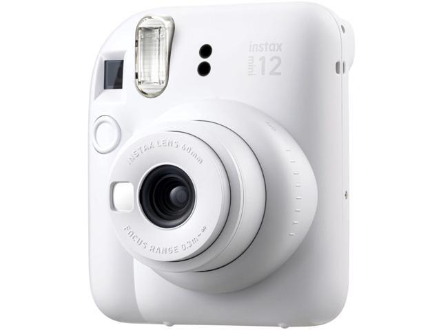 FUJIFILM instax Mini 12 Camera Clay White with Case and 20 Sheets Mini Instant Film