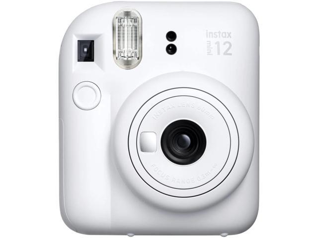 FUJIFILM instax Mini 12 Camera Clay White with Case and 20 Sheets Mini Instant Film