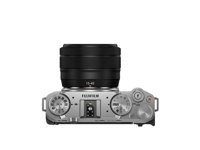 Fujifilm - X-M5 Body with XC15-45mmF3.5-5.6 OIS PZ Lens Kit - Silver - image 3