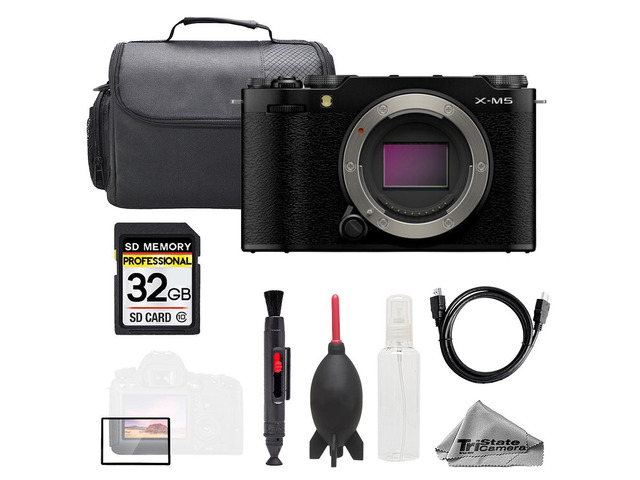 Fujifilm X-M5 Mirrorless Camera (Black) + 32GB + Bag+ Screen Protector- Basic Kit
